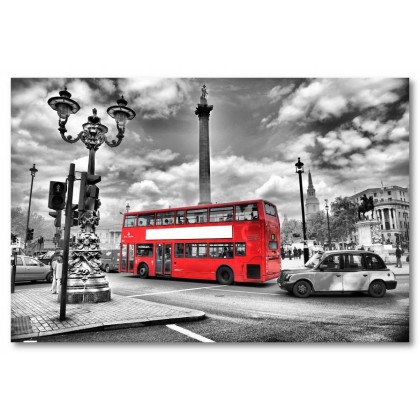 Αφίσα (μαύρο, λευκό, άσπρο, Λονδίνο, πόλη, σύννεφα)